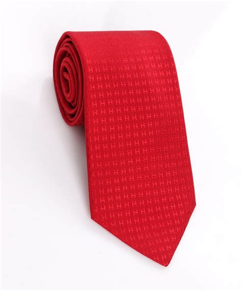 red hermes tie